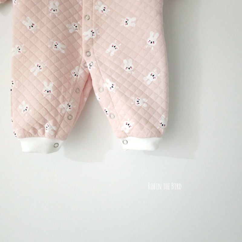 Saerobin - Korean Baby Fashion - #babyboutique - Rabbit Quilted Jumpsuit - 5
