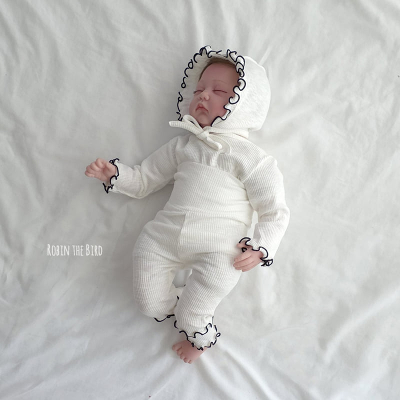 Saerobin - Korean Baby Fashion - #babyboutiqueclothing - Modal Frill Bodysuit Set - 9