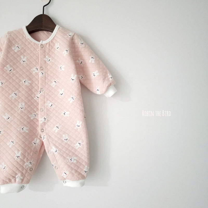 Saerobin - Korean Baby Fashion - #babyboutiqueclothing - Rabbit Quilted Jumpsuit - 6