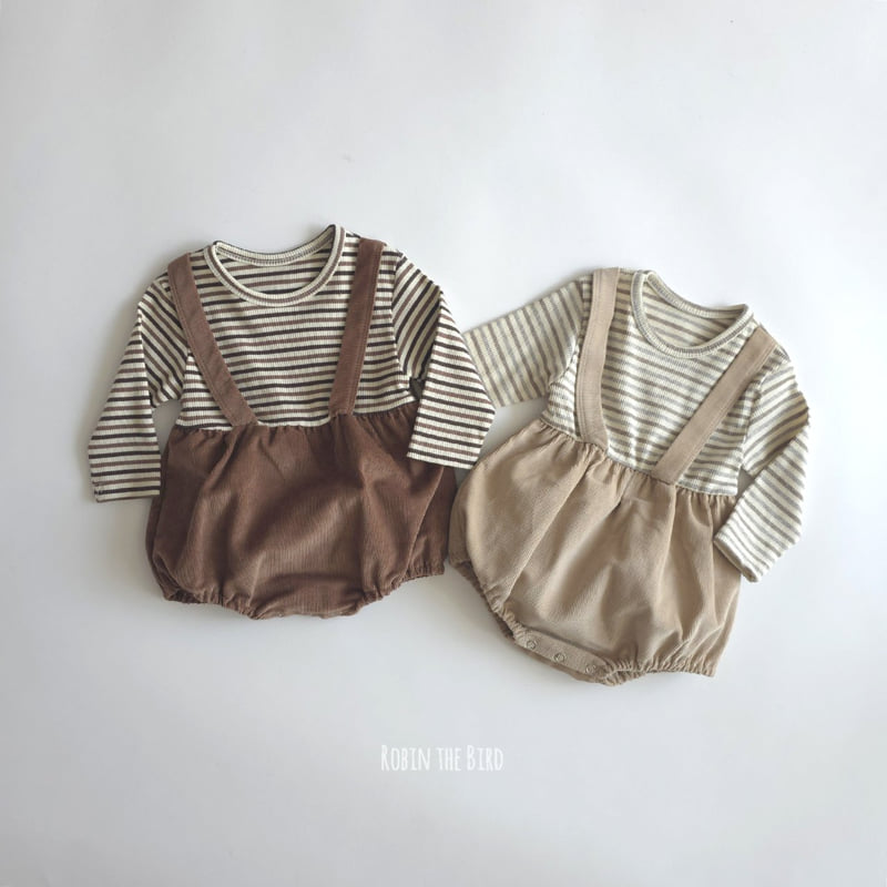 Saerobin - Korean Baby Fashion - #babyboutiqueclothing - Corduroy Overalls Suit