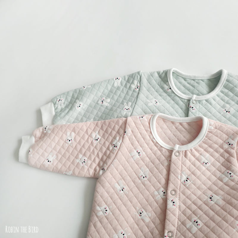 Saerobin - Korean Baby Fashion - #babyclothing - Rabbit Quilted Jumpsuit - 7