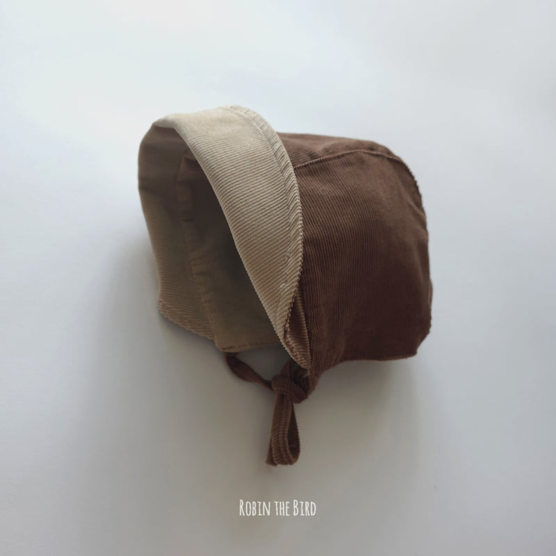 Saerobin - Korean Baby Fashion - #babyfashion - Corduroy Reversible Bonnet - 2