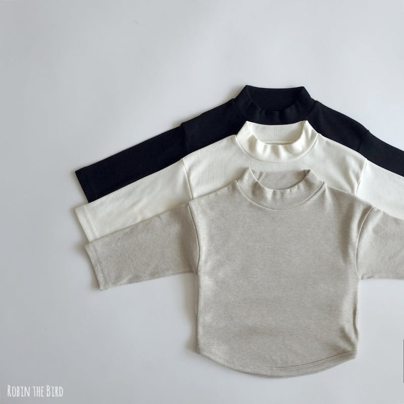 Saerobin - Korean Baby Fashion - #babyfashion - Soft Inner Half Turtleneck Tee