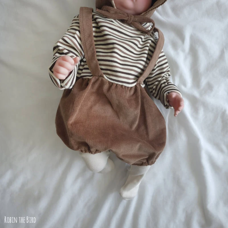 Saerobin - Korean Baby Fashion - #babyfashion - Corduroy Overalls Suit - 4