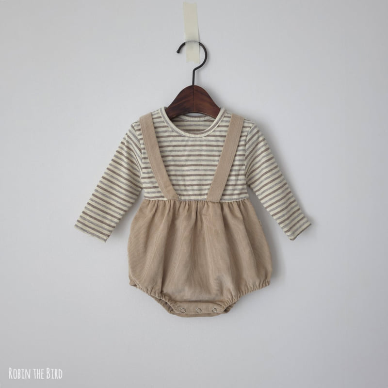 Saerobin - Korean Baby Fashion - #babygirlfashion - Corduroy Overalls Suit - 5