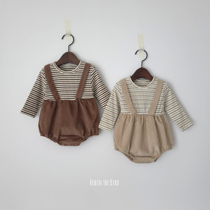Saerobin - Korean Baby Fashion - #babyootd - Corduroy Overalls Suit - 8