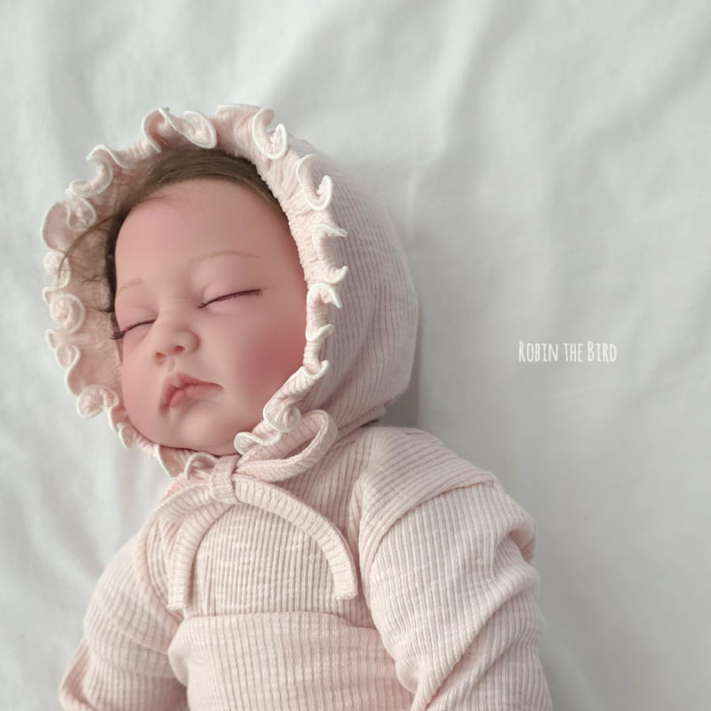 Saerobin - Korean Baby Fashion - #babyoutfit - Modal Frill Bonnet