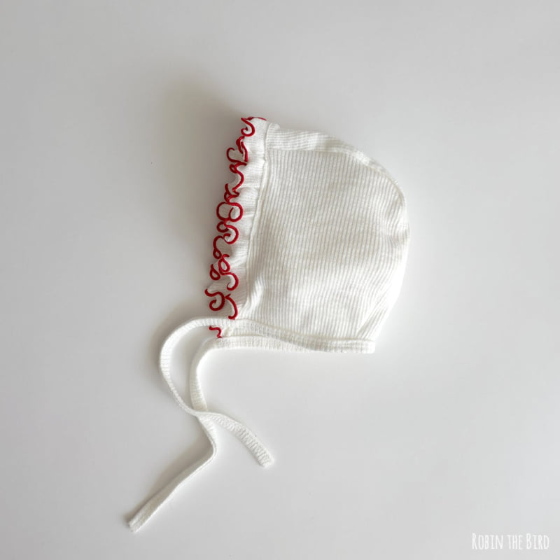 Saerobin - Korean Baby Fashion - #babywear - Modal Frill Bonnet - 2