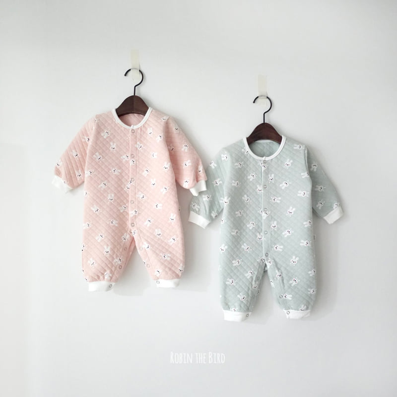 Saerobin - Korean Baby Fashion - #babywear - Rabbit Quilted Jumpsuit