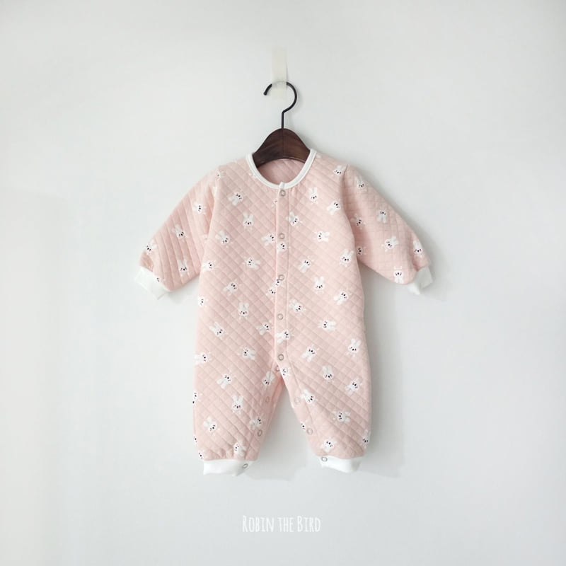 Saerobin - Korean Baby Fashion - #onlinebabyboutique - Rabbit Quilted Jumpsuit - 2