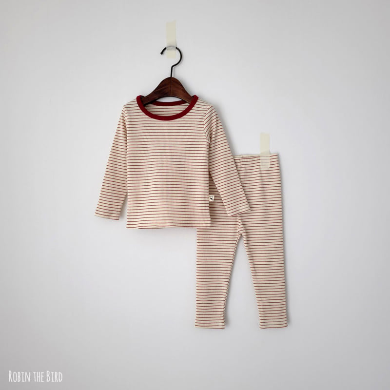 Saerobin - Korean Children Fashion - #kidzfashiontrend - Striped Ribbed Easywear - 4