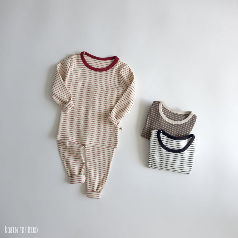 Saerobin - Korean Children Fashion - #kidsshorts - Striped Ribbed Easywear