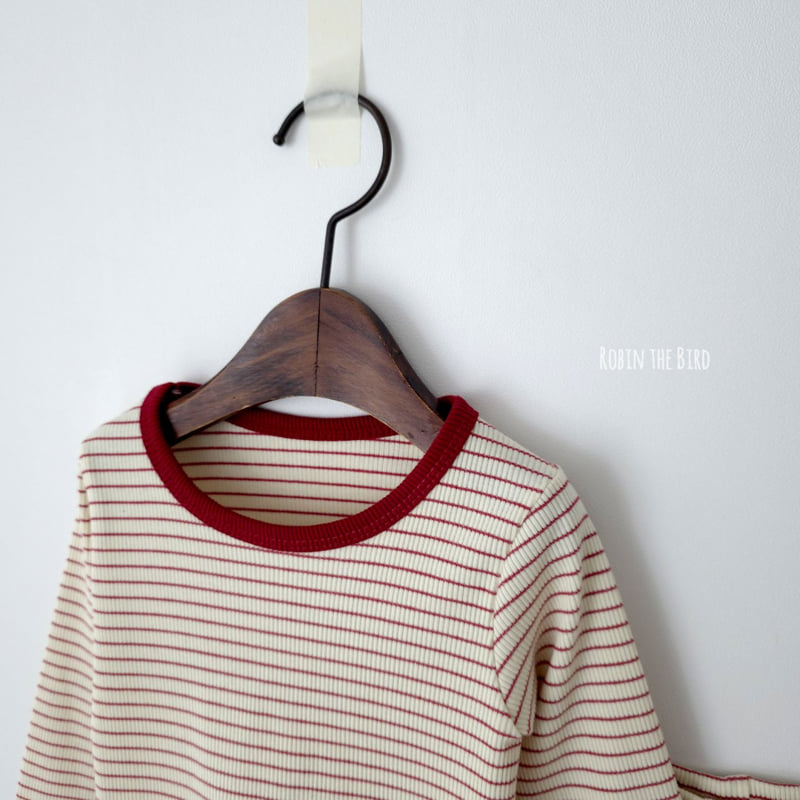 Saerobin - Korean Children Fashion - #littlefashionista - Striped Ribbed Easywear - 5