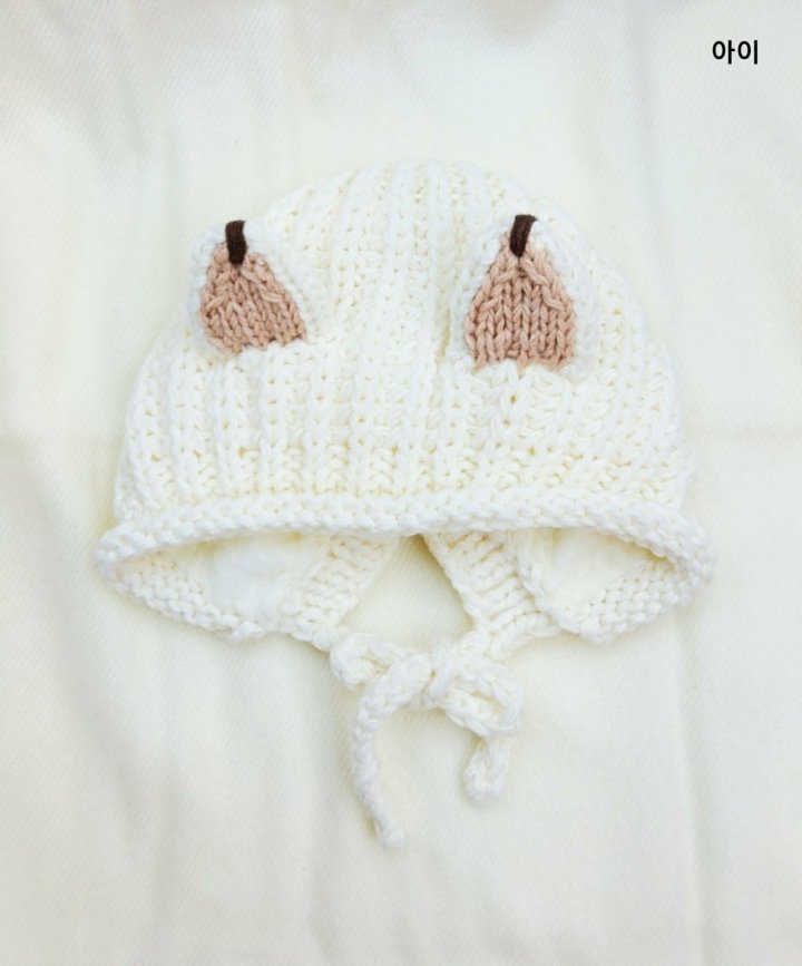 Shinseage Kids - Korean Baby Fashion - #babyfever - Fox Knit Bonnet - 2