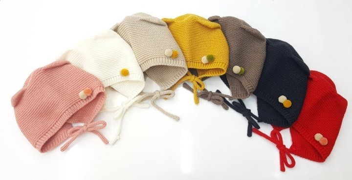 Shinseage Kids - Korean Baby Fashion - #babyoninstagram - Pom-Pom Earflap Bonnet