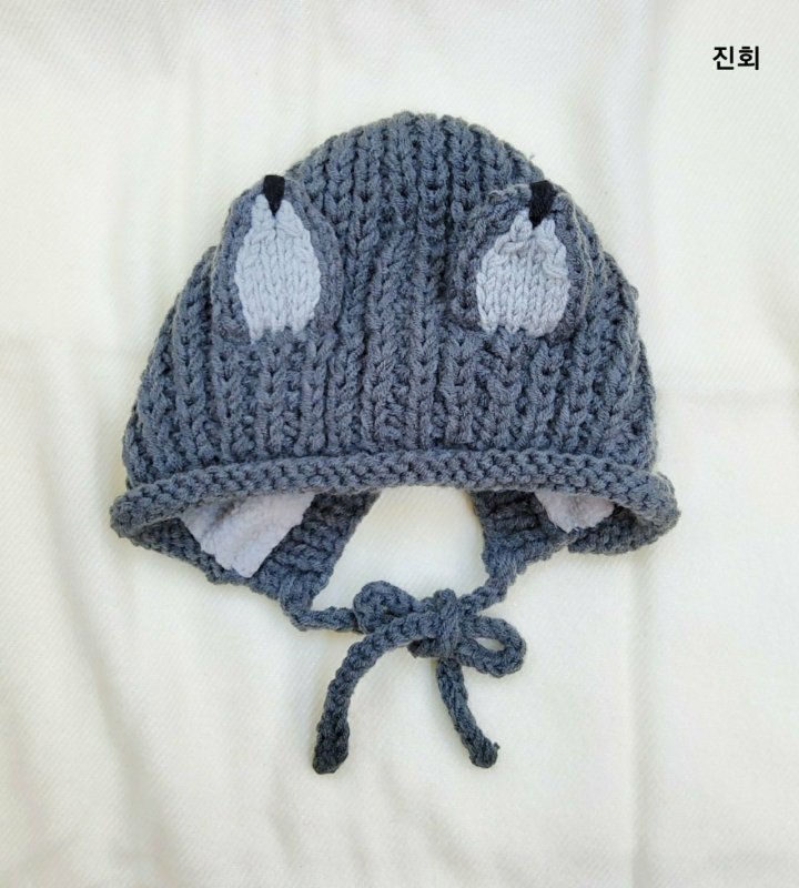 Shinseage Kids - Korean Baby Fashion - #babyootd - Fox Knit Bonnet - 6