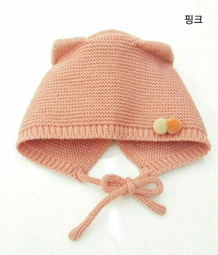 Shinseage Kids - Korean Baby Fashion - #babyoutfit - Pom-Pom Earflap Bonnet - 4