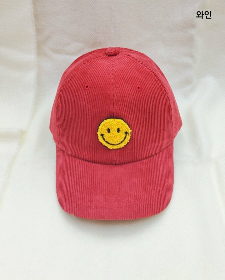 Shinseage Kids - Korean Children Fashion - #stylishchildhood - Corduroy Smile Ball Cap - 4