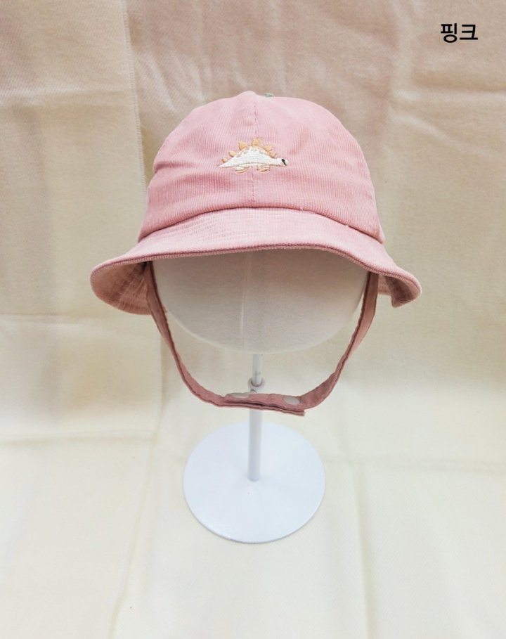 Shinseage Kids - Korean Children Fashion - #kidsshorts - Corduroy Dino Bucket Hat - 6