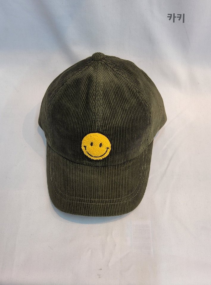 Shinseage Kids - Korean Children Fashion - #stylishchildhood - Corduroy Smile Ball Cap - 3