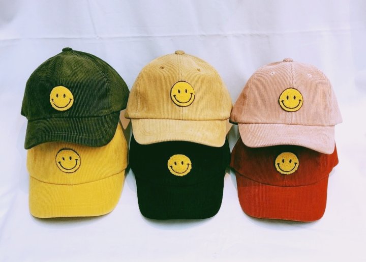Shinseage Kids - Korean Children Fashion - #todddlerfashion - Corduroy Smile Ball Cap