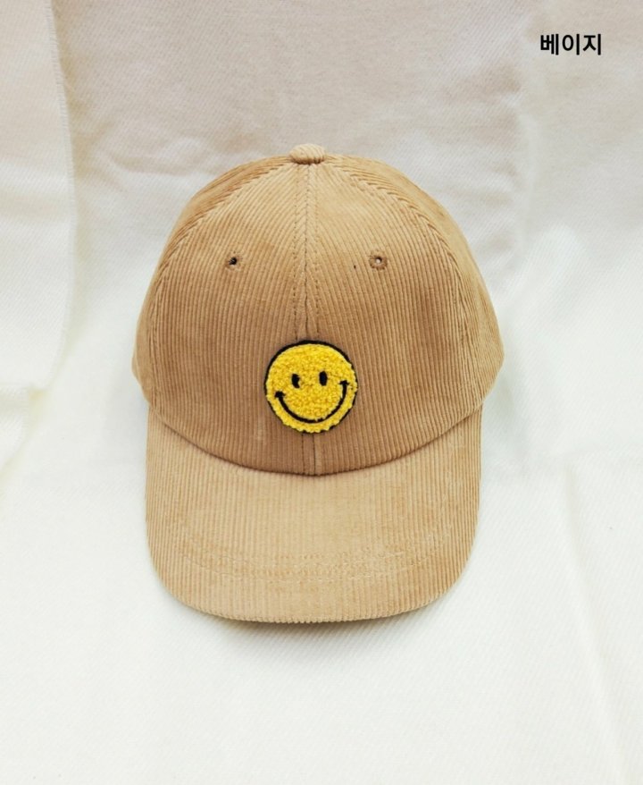 Shinseage Kids - Korean Children Fashion - #toddlerclothing - Corduroy Smile Ball Cap - 2