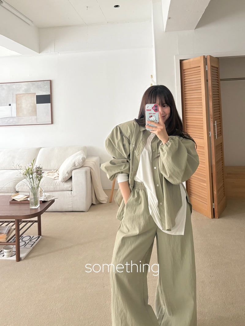Something - Korean Women Fashion - #momslook - Icon Shirt (Removable Pads) - 9