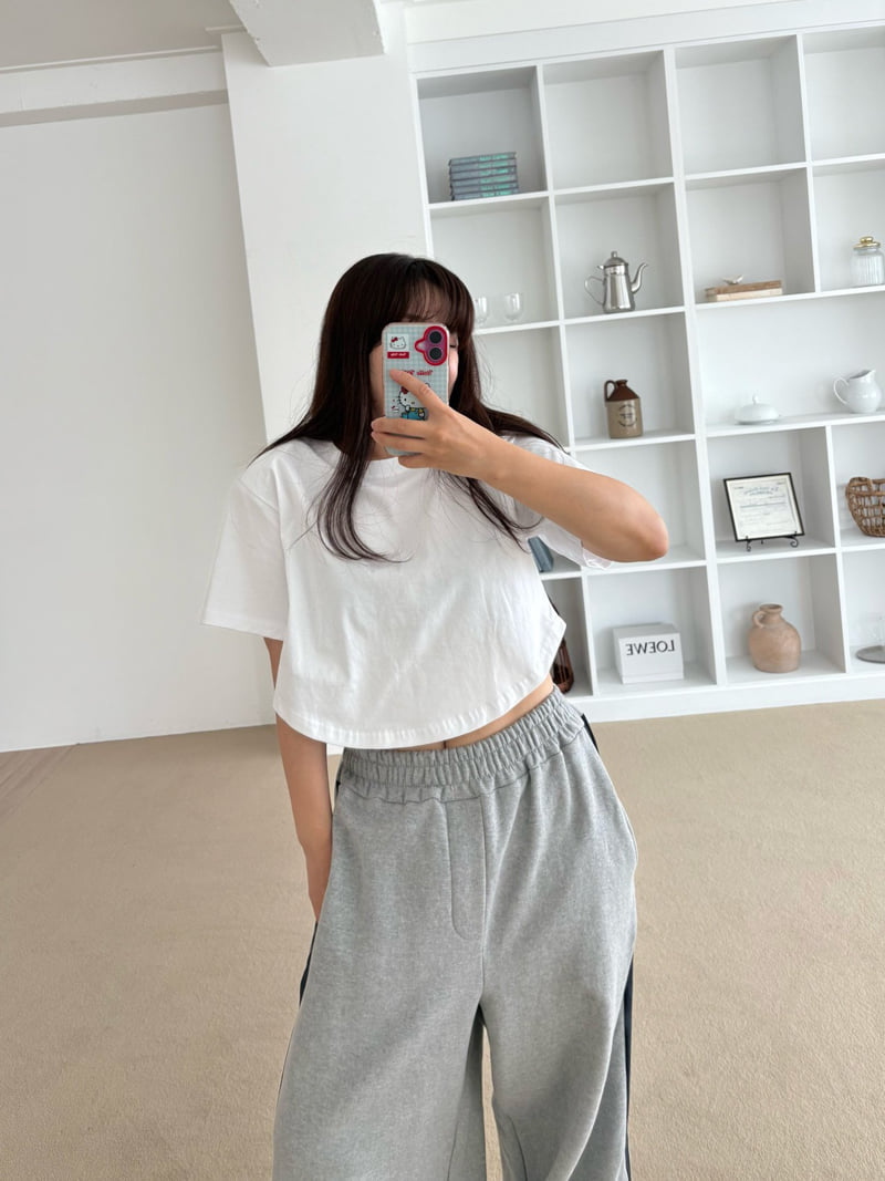 Something - Korean Women Fashion - #romanticstyle - Berry Tee - 7