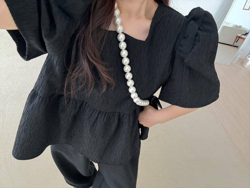 Something - Korean Women Fashion - #shopsmall - Laurent Blouse - 7