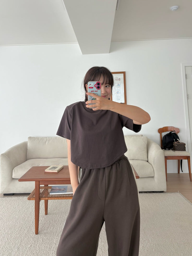 Something - Korean Women Fashion - #thatsdarling - Berry Tee - 9
