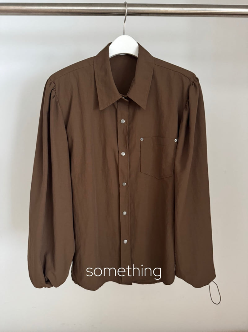 Something - Korean Women Fashion - #momslook - Icon Shirt (Removable Pads) - 4
