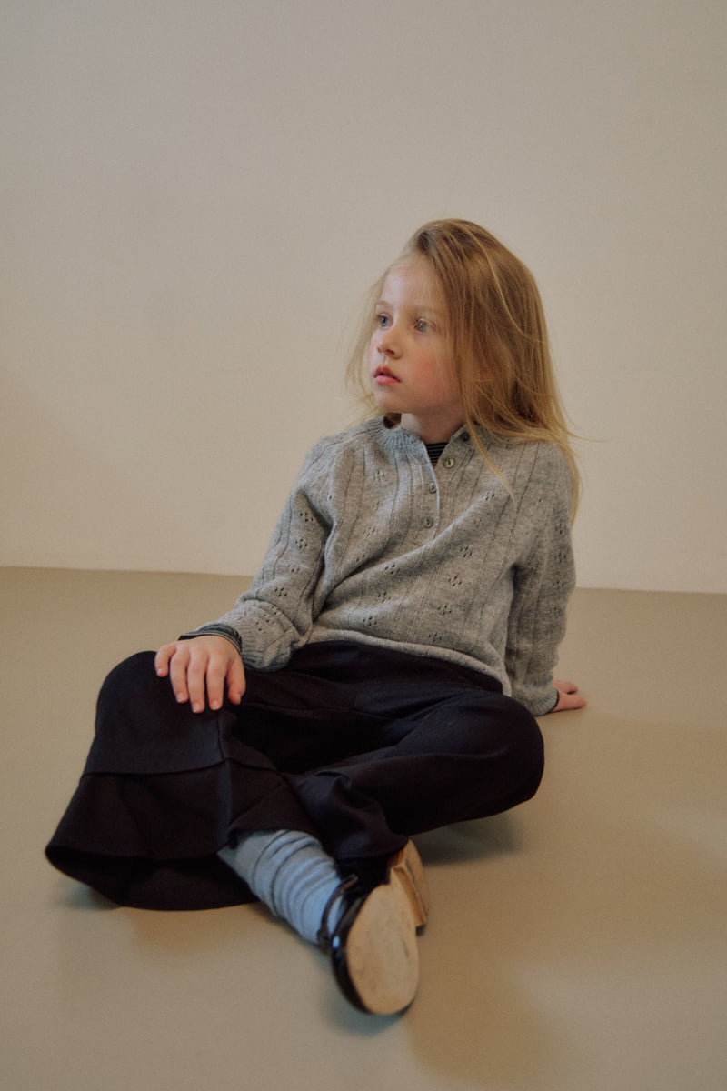 Soye - Korean Children Fashion - #childofig - Button Round Tee - 8