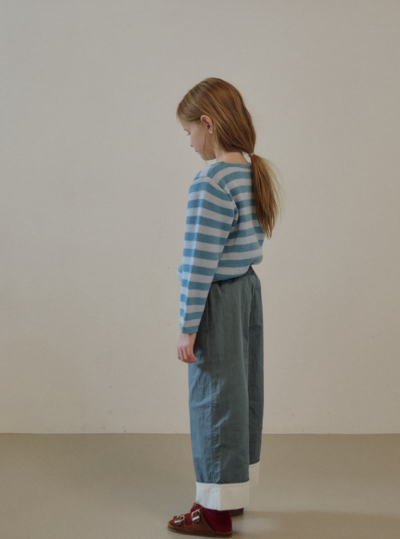 Soye - Korean Children Fashion - #childrensboutique - Candy Stripe Round Tee - 10