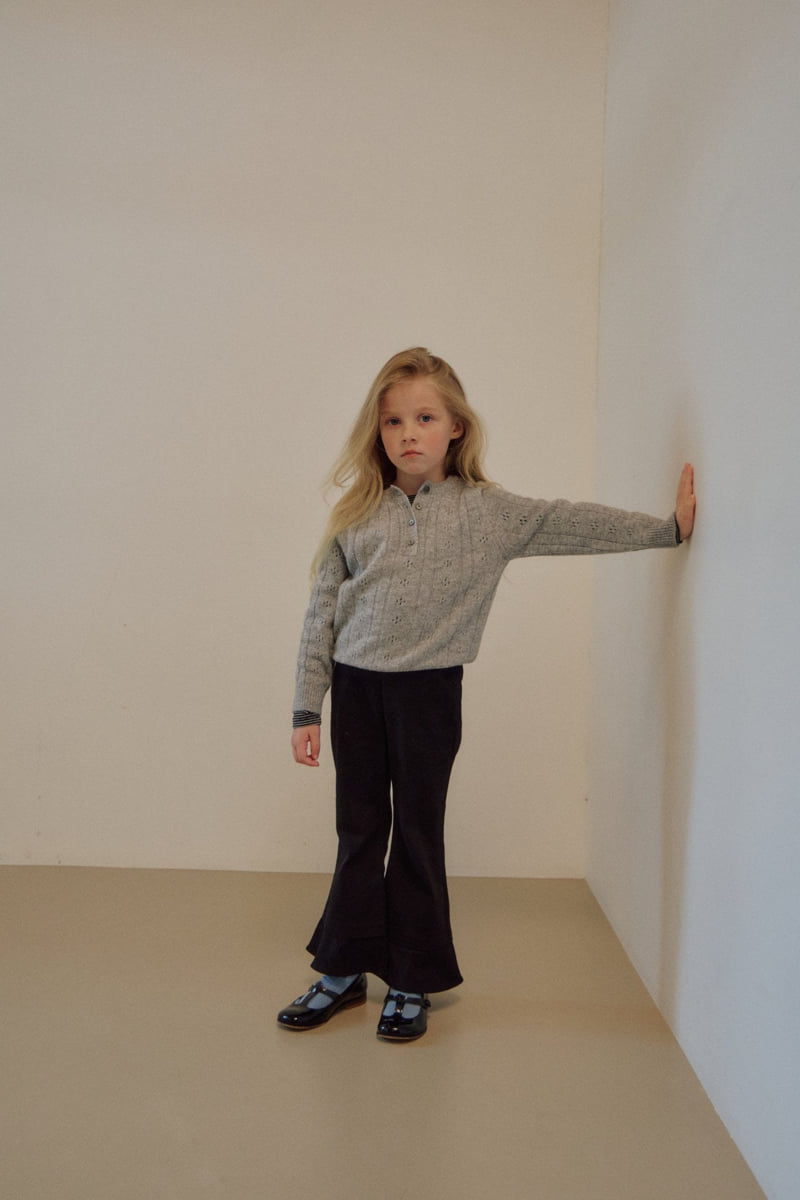 Soye - Korean Children Fashion - #childrensboutique - Button Round Tee - 9