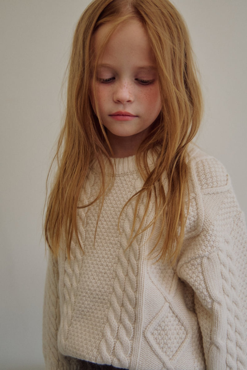 Soye - Korean Children Fashion - #fashionkids - Bell Cable Round Tee - 10