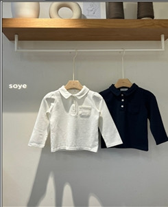 Soye - Korean Children Fashion - #fashionkids - Nini Pocket Collar Tee - 12