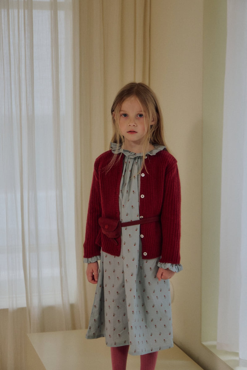 Soye - Korean Children Fashion - #kidsshorts - Raccoon Ribbed Cardigan - 7
