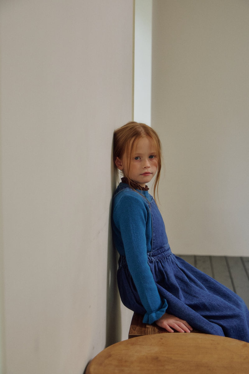 Soye - Korean Children Fashion - #kidsshorts - Penco Denim One-piece - 5