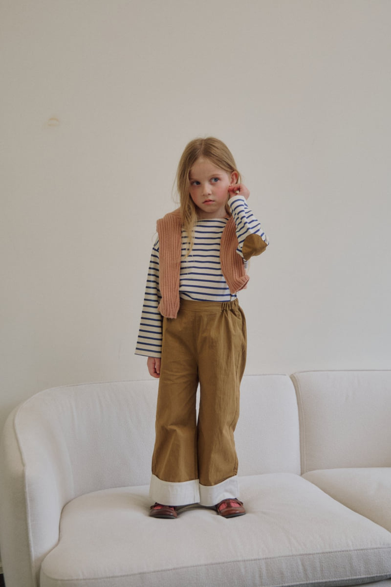 Soye - Korean Children Fashion - #kidsshorts - Scone Roll-Up Pants - 11