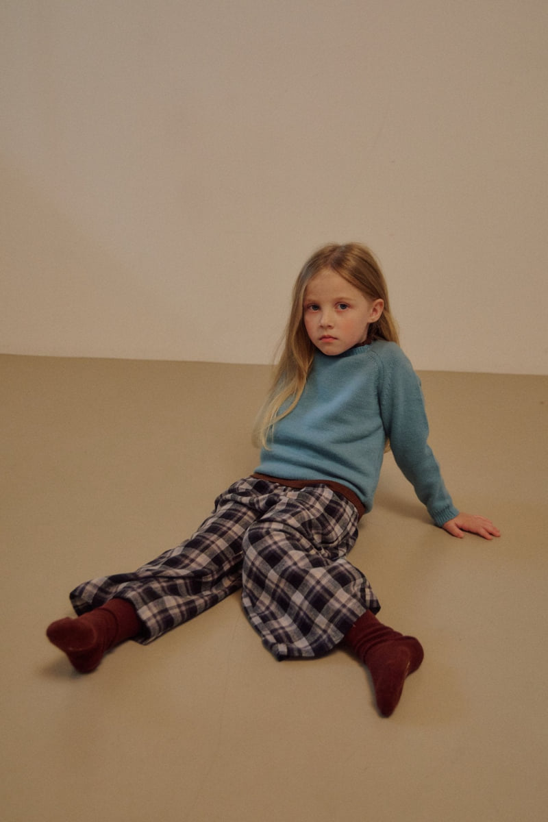 Soye - Korean Children Fashion - #kidsshorts - Low Check Pants - 8
