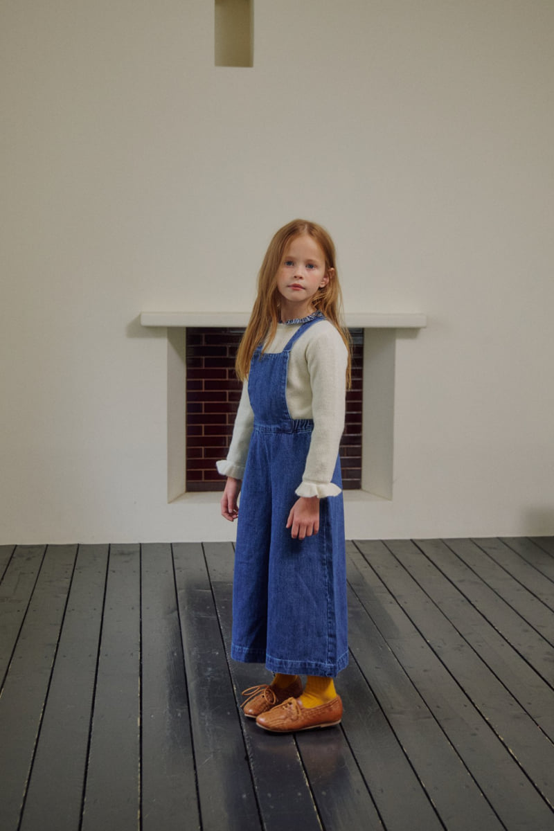 Soye - Korean Children Fashion - #kidsstore - Boston Denim Suspender Pants - 3