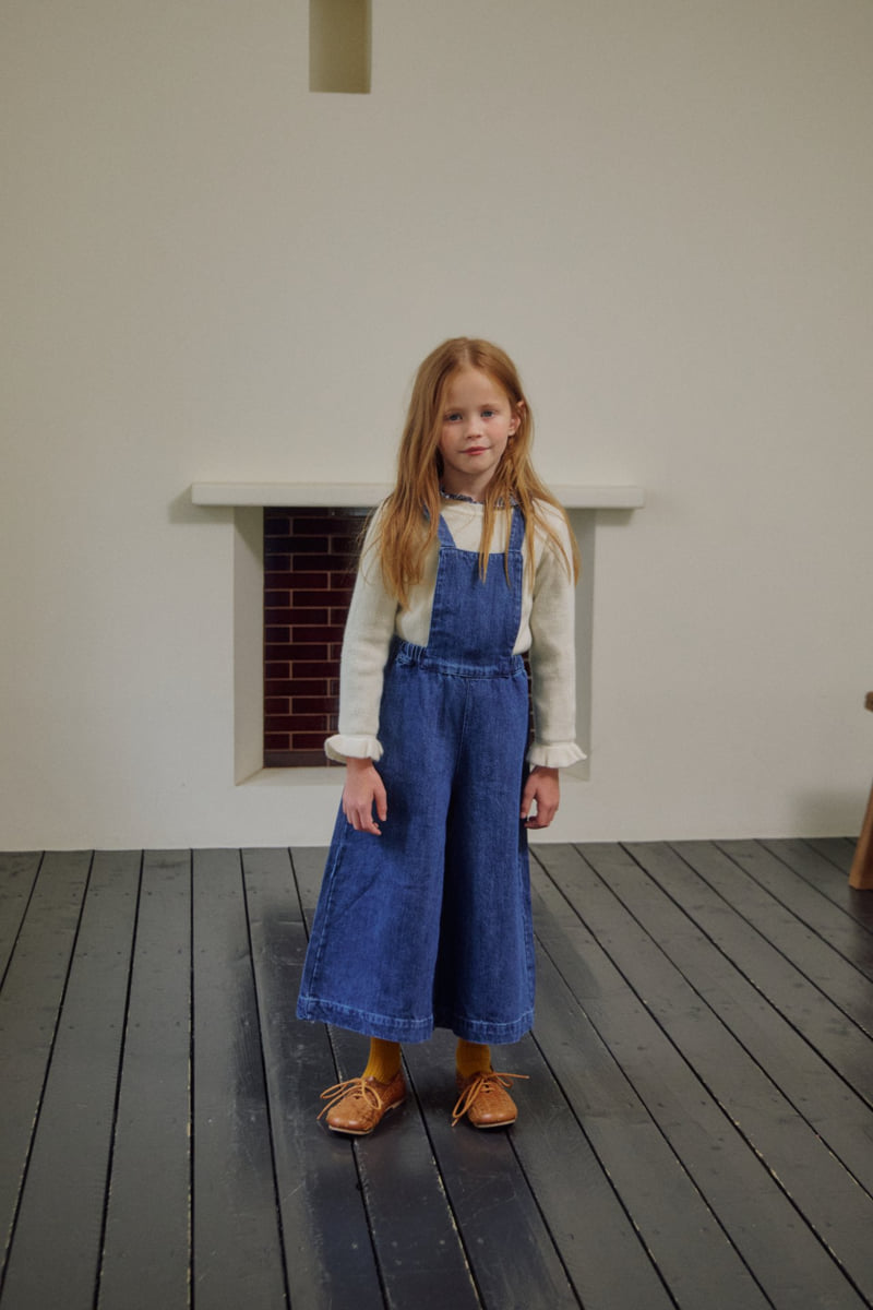 Soye - Korean Children Fashion - #kidsstore - Boston Denim Suspender Pants - 4