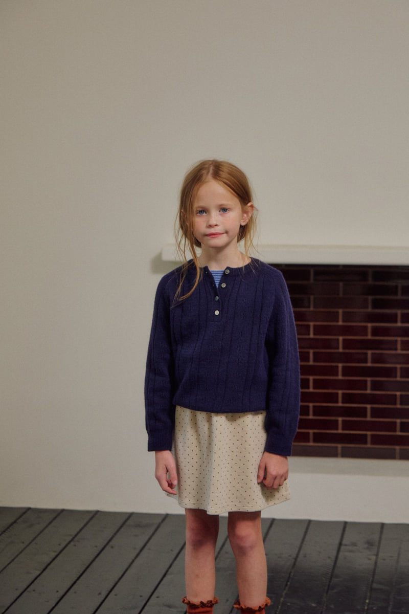 Soye - Korean Children Fashion - #magicofchildhood - Button Round Tee - 2