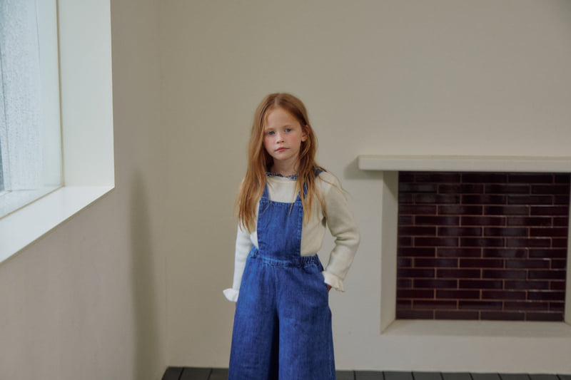 Soye - Korean Children Fashion - #minifashionista - Boston Denim Suspender Pants - 8