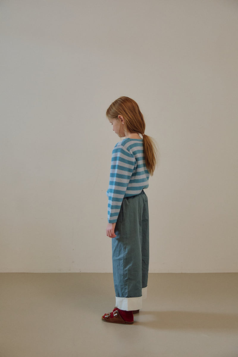 Soye - Korean Children Fashion - #minifashionista - Scone Roll-Up Pants - 3