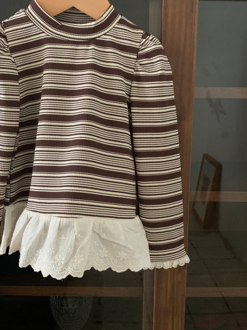 Sundaykids - Korean Children Fashion - #Kfashion4kids - Striped Petit Layered Tee - 5