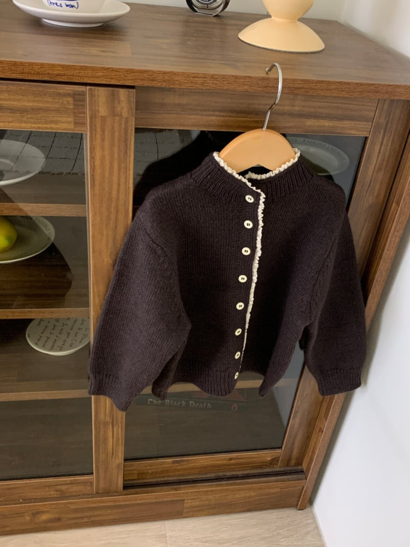 Sundaykids - Korean Children Fashion - #designkidswear - Mocha Button Cardigan