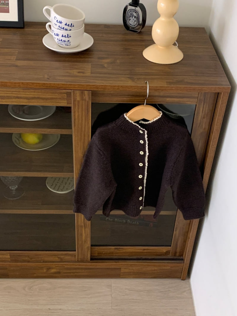 Sundaykids - Korean Children Fashion - #discoveringself - Mocha Button Cardigan - 2