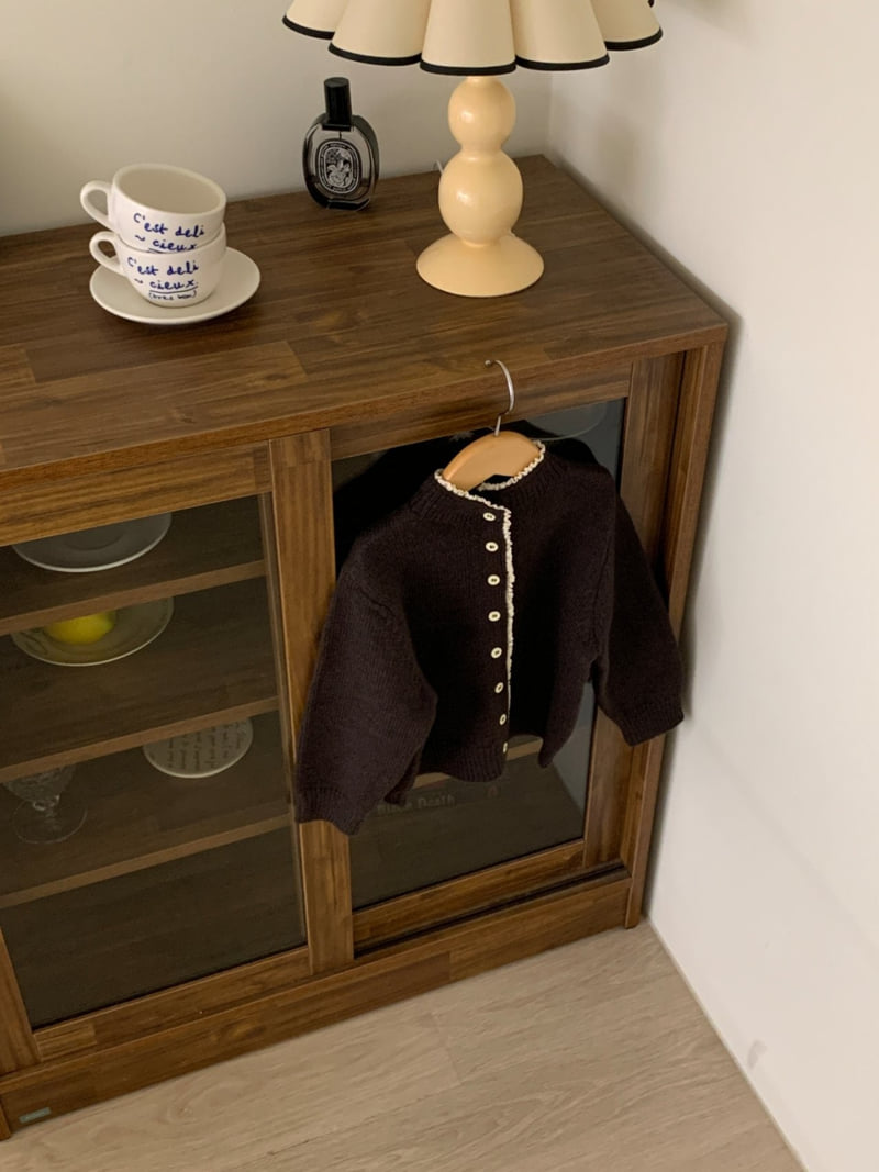 Sundaykids - Korean Children Fashion - #fashionkids - Mocha Button Cardigan - 3