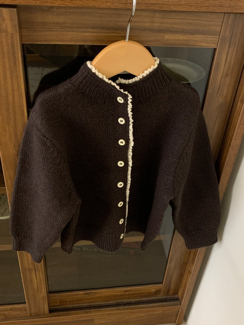 Sundaykids - Korean Children Fashion - #fashionkids - Mocha Button Cardigan - 4